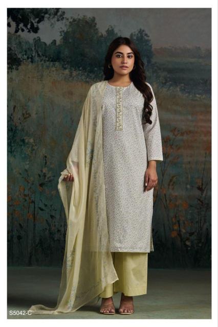 Ganga ekanta 5042 wholesale cotton dress material on amazon